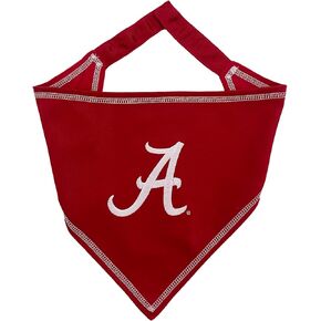 NCAA Alabama Crimson Tide Personalized Tie Bandana for Dogs & Cats, Size Small/Medium. Custom Dog Bandana Scarf Bib for Pet Cat Dog. The Ultimate Game-Day & Party Customizable Bandana