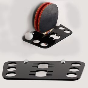 Ping Pong Paddle Storage Rack Table Tennis Racket Display Wall Mounted Holder ，​for Storage Balls and Paddles，Balls Storage in Bar Room, Game Room, Garage, Home