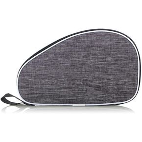 1 Piece Table Tennis Bag Table Tennis Racket Case Cover Pingpong Paddle Case Cover Pingpong Storage Bag Table Tennis Bat Cover Case Table Tennis Paddles Bag, Grey