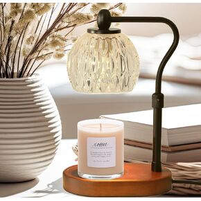 Candle Warmer Lamp with Dimmer, Height Adjustable Candle Lamp Warmer for Jar Candles, Electric Candle Warmer, Dimmable Candle Warmer Lamp, Mothers Mothers Day Gift Day Gift