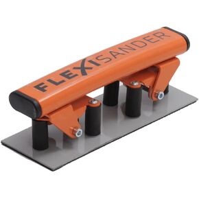 كتلة صنفرة مرنة محمولة باليد Flexisander FSB019071، 7 3/4 × 2 3/4 بوصة، أسطح صنفرة منحنية، نظام تثبيت، مصلحي هياكل المركبات، شركات بناء السفن، مركب، أعمال خشبية، تغيير المواد الكاشطة