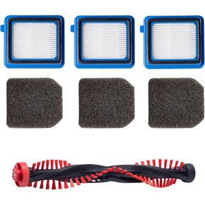 3 Repacement Filter Kits And 1 Power Head Roller Brush For Electrolux WELL Q6 Q7 Q8 WQ61 WQ71 WQ81
