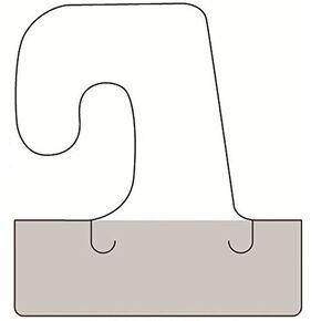 100 Self Adhesive Clear Plastic Hook Hang Tab Tags Pegbord Slatwall Hanger 14Oz