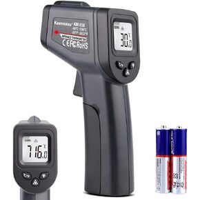 Kaemeasu Digital Infrared Thermometer -58℉-1022℉ (-50℃ to 550℃) High Precision Handheld Non-Contact Electronic Thermometer Pyrometer IR Laser Point Gun KM-550