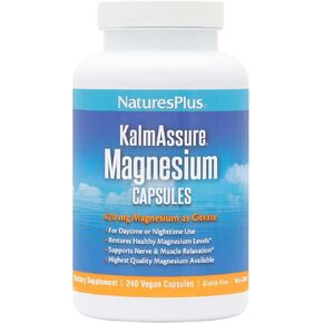 NaturesPlus KalmAssure Magnesium Chewable, Orange - 60 Tablets - Promotes Relaxation & Mental Alertness - Non-GMO, Sugar Free & Gluten Free - 60 Servings