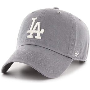 '47 Brand Los Angeles LA Dodgers Clean Up Hat Cap Dark Gray/White