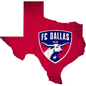Fan Creations MLS FC Dallas Unisex FC Dallas Team Color Logo State Sign, Team Color, One Size