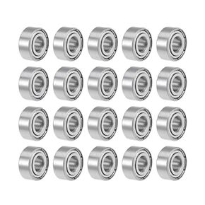 uxcell MR104ZZ Deep Groove Ball Bearings 4mm Inner Dia 10mm OD 4mm Bore Double Shielded Chrome Steel Z2 20pcs