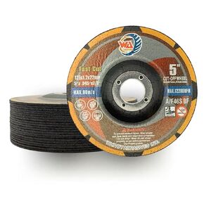 WA 25PACK - 5"x.045"x7/8" inch Depressed Center Thin Cut-Off Wheel, Cutting Wheel for Metal & Stainless Steel Cut-Off Disc Used On Angle Grinder, Diameter 5" Inch, Aggressive Cutting