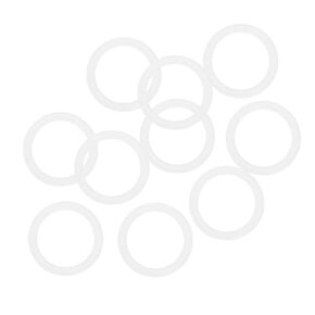 uxcell Silicone O-Rings, 16mm OD 12mm ID 2mm Width VMQ Seal Gasket for Compressor Valves Pipe Repair, White, Pack of 10