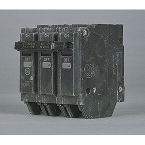 GE Plug in Circuit Breaker, THQL, Number of Poles 3, 20 Amps, 240VAC, Standard