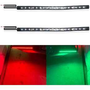 UNXMRFF Navigation Lights for Boats LED, Boat Navigation Lights, Boat Lights for Night Fishing, Boat Red and Green Bow Lights, Deck Lights for Marine, Bass Boat, Yacht, Kayak, Pontoon Boat