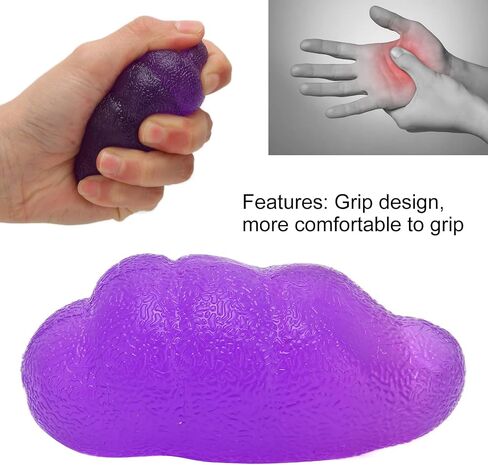 Finger Ball Exerciser Grip Ball, Stress Balls Balls f Hand Exercise Squeeze Ball Silicone Squeezer for Grip Strength, Arthritis Reflex Speed () in Saudi Arabia