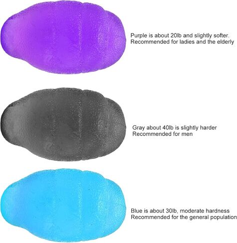 Finger Ball Exerciser Grip Ball, Stress Balls Balls f Hand Exercise Squeeze Ball Silicone Squeezer for Grip Strength, Arthritis Reflex Speed () in Saudi Arabia