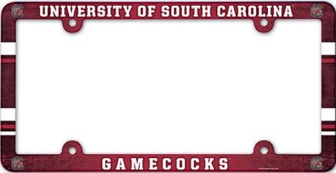 WinCraft South Carolina Gamecocks Plastic License Plate Frame in Saudi Arabia