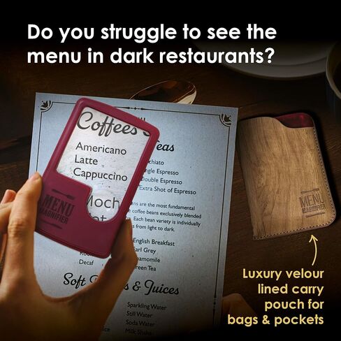 IF Light Up Menu Magnifier - Aqua in Saudi Arabia