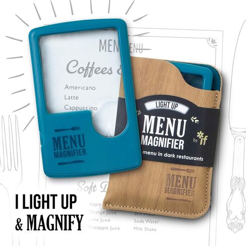 IF Light Up Menu Magnifier - Aqua in Saudi Arabia