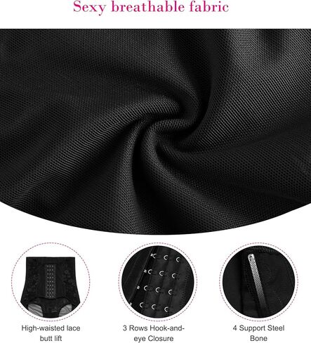 Nebility Shapewear Tummy Control Panties for Women Plus Size Faja Body Shaper Butt Lifter Panty High Waisted Shorts in Kuwait