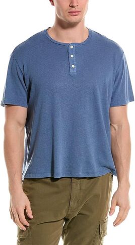 Velvet by Graham & Spencer Men's Lionel Short Sleeve Henley T-Shirt in Saudi Arabia