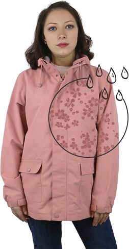 Women’s Waterproof Rain Jacket Lightweight Outdoor Windbreaker Hooded Rain Coat in Saudi Arabia