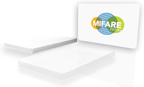 بطاقات NXP MIFARE DESFire EV2 8K 13.56 ميجاهرتز بيضاء فارغة ISO PVC، ISO14443A، لمسة نهائية لامعة (100) in Kuwait