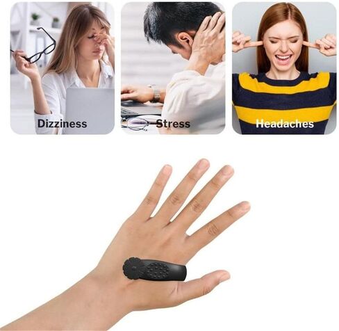 8PCS Acupressure Point Clips Hand Acupressure Clip Pain Alleviation Wearable Plastic Hand Pressure Point Clip for Relaxation in Saudi Arabia