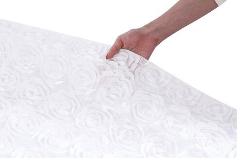 White Aisle Runner for Wedding Ceremony 2ft x 15ft Rosette Carpet Runner for Prom Indoor Outdoor in Saudi Arabia