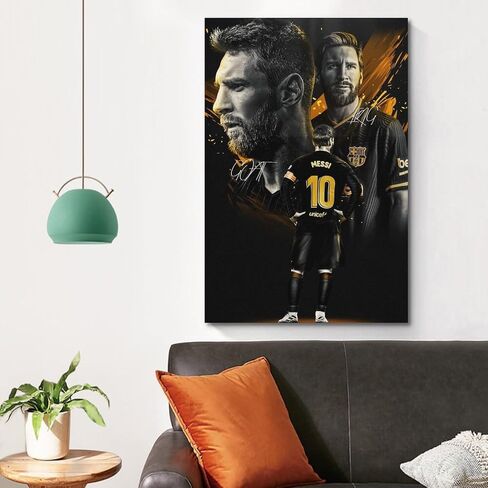 VCLUST Messi Poster Soccer Poster Art Decor Painting Aesthetic Wall Art Canvas for Bedroom Decor 16x24inch(40x60cm) in Saudi Arabia