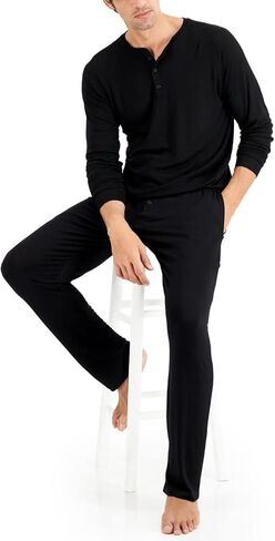 قميص Hanes الرجالي ذو الأكمام الطويلة من Henley in Saudi Arabia