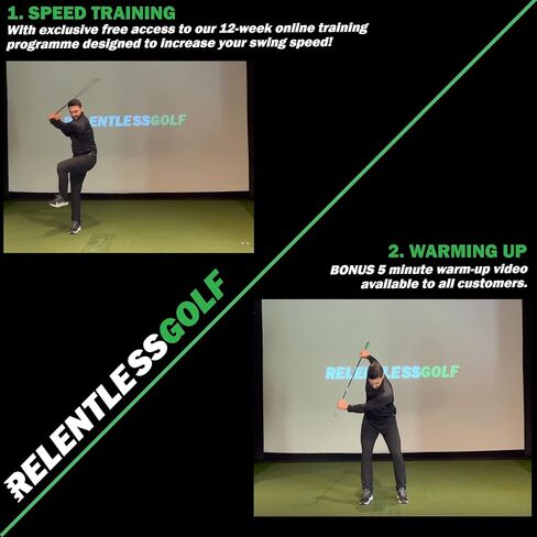 Relentless Golf Speed Stick Training aid and Tempo Trainer. This Golf Training aid Will Help You gain Balance and Yards. Get Your Golf Swing Trainer Now, and Start Bombing Those Drives! in Saudi Arabia