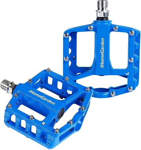 Mountain Bike Pedals, Bicycle Pedals Alloy Cycling Sealed 3 Bearing Bike Pedals - 9/16" Spindle Pedal with 20 Anti-Skid Pins Road Bike Pedals Lightweight Platform Pedals for BMX MTB Bike in Saudi Arabia