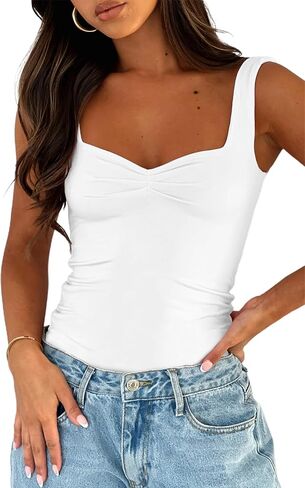 بدلة نسائية من AGECODE ذات ثنيات ورقبة على شكل قلب وبطانة مزدوجة بدون أكمام للخروج in Kuwait