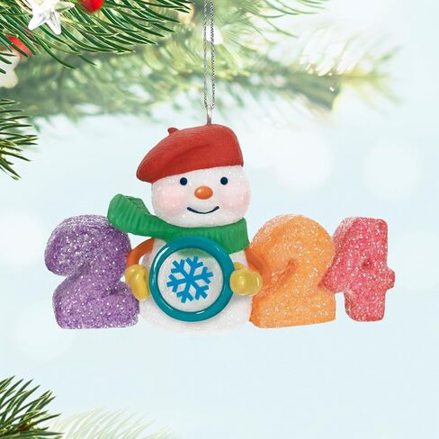 Hallmark Keepsake Christmas Ornament 2024, Sweet Decade 2024, Snowman Collectors Gifts in Saudi Arabia