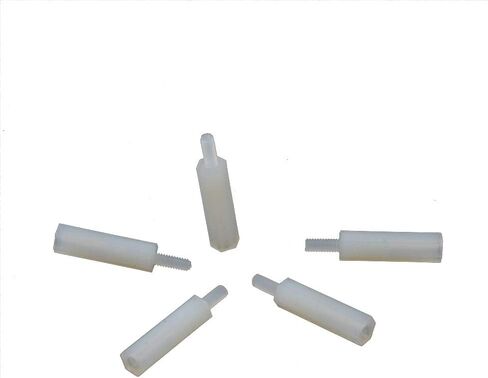 100pcs Nylon Hex Standoff Spacer Replacement M2 Female to Male 15mm+6mm in Saudi Arabia
