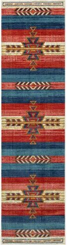 Well Woven Tulsa Dustin Southwestern Tribal Medallion Crimson 2'7" x 9'10" Runner Rug in Saudi Arabia