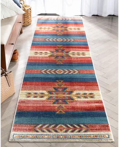 Well Woven Tulsa Dustin Southwestern Tribal Medallion Crimson 2'7" x 9'10" Runner Rug in Saudi Arabia