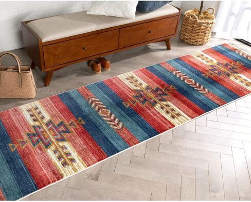 Well Woven Tulsa Dustin Southwestern Tribal Medallion Crimson 2'7" x 9'10" Runner Rug in Saudi Arabia