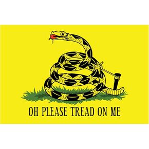 Oh Please Tread On Me - 5 Inch Full Color Decal for Macbooks or Laptops - Proudly Made in The USA from Adhesive Vinyl