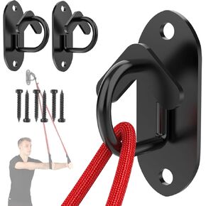 Resistance Bands Wall Mount Anchors, Door Workout Anchors for Strength Training/Weight Straps/Fitness Exercise/Physical Therapy，Resistance Band Hooks Set for Home Gym-3 Pcs