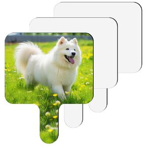 3 Pack Sublimation Paddle Fan Blanks MDF Hand Fans Sublimation Fan Blank Products Heat Transfer sublmation fans DIY Photo Frame Memorial Souvenirs