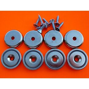 Super Strong Neodymium Cup Magnet 1.26" Countersunk Permanent Magnet, The World’s Strongest & Most Powerful Rare Earth Magnets by Applied Magnets with Screws 8Pc