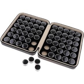Diamond Display Case Stone Storage Box Gem Box Jewelry Holder Gems Organizer - All Black