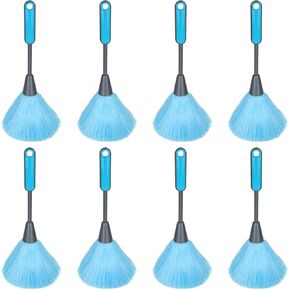 8PCS 10 Inch Mini Feather Dusters for Cleaning, Small Microfiber Delicate Duster Laptop Computer Keyboard Electrostatic Cleaning Duster Washable, Screen Static Dusting Wand