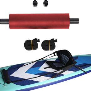 Kayak Foot Braces,Cushion Pedal for Kayak,Foot Rest Peg with 2 Straps for Kayak Boat,Practical Footrest Pedal Black