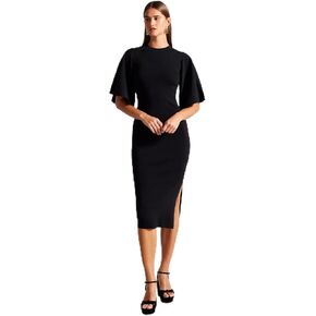 فستان متوسط ​​الطول محبوك بأكمام طويلة من Ted Baker للنساء in Kuwait