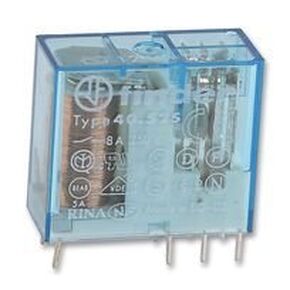 FINDER 40.52.7.012.0000 POWER RELAY DPDT-2CO 12VDC, 8A, PC BOARD (5 pieces)