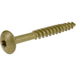 47874 Lag Screws, 5/16" x 2-1/2", Star Drive Construction Lag Screws, Rust Resistant, Ceramic Coated Bronze, 5lb Tub, 175 pcs