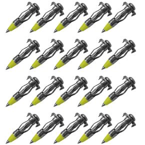 Wideskall® #6-1.5" inch Heavy Duty Zinc Plated Steel Hollow Drive Wall Anchors for 1/8" inch Board (Pack of 20)