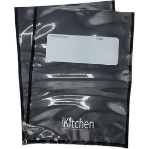 15" x 20" 6 Mil Black and Clear Vacuum Seal Bags | Essential Kitchen Supply (50 Count) in Saudi Arabia