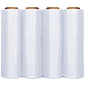 18" x 1000 Ft 80 Gauge 4 Pack Clear Stretch Wrap Industrial Strength 6.7lb/per roll, 27.6lb/per Box Cling Plastic Pallet Supplies Durable Self - Adhering, Packing,Moving, Heavy Duty Shrink Film Rolls